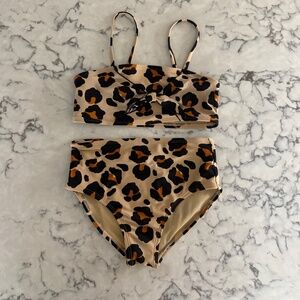 Leopard high waist bikini